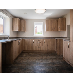 Kitchen with LVT