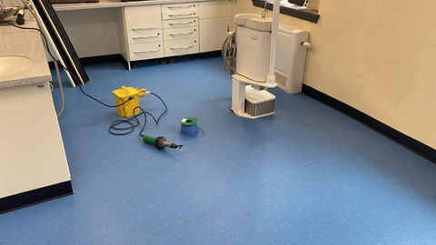 Safey vinyl with a weld gun