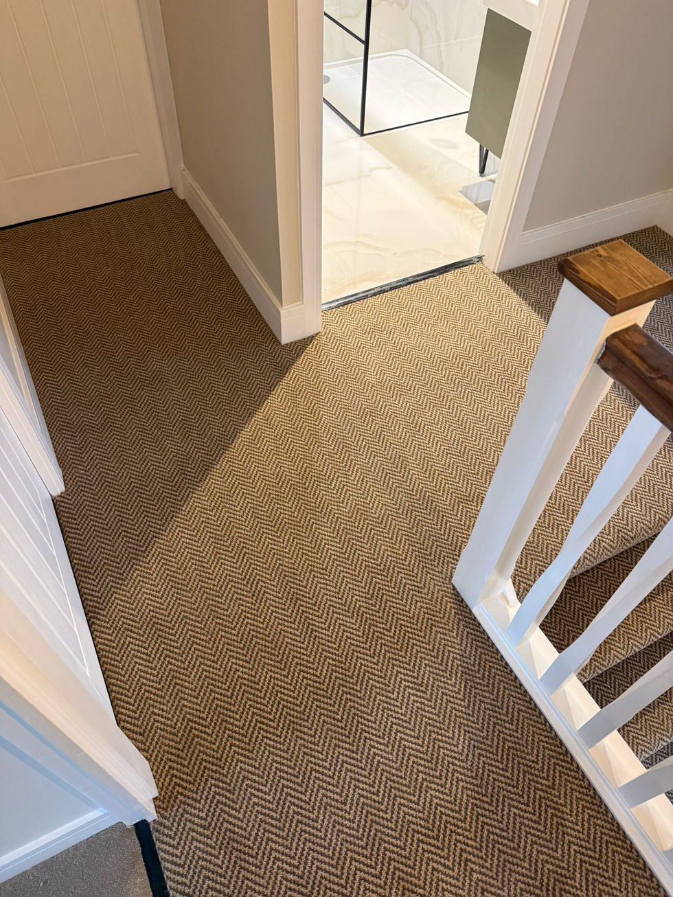 Wilton Wallace Carpet on a landing