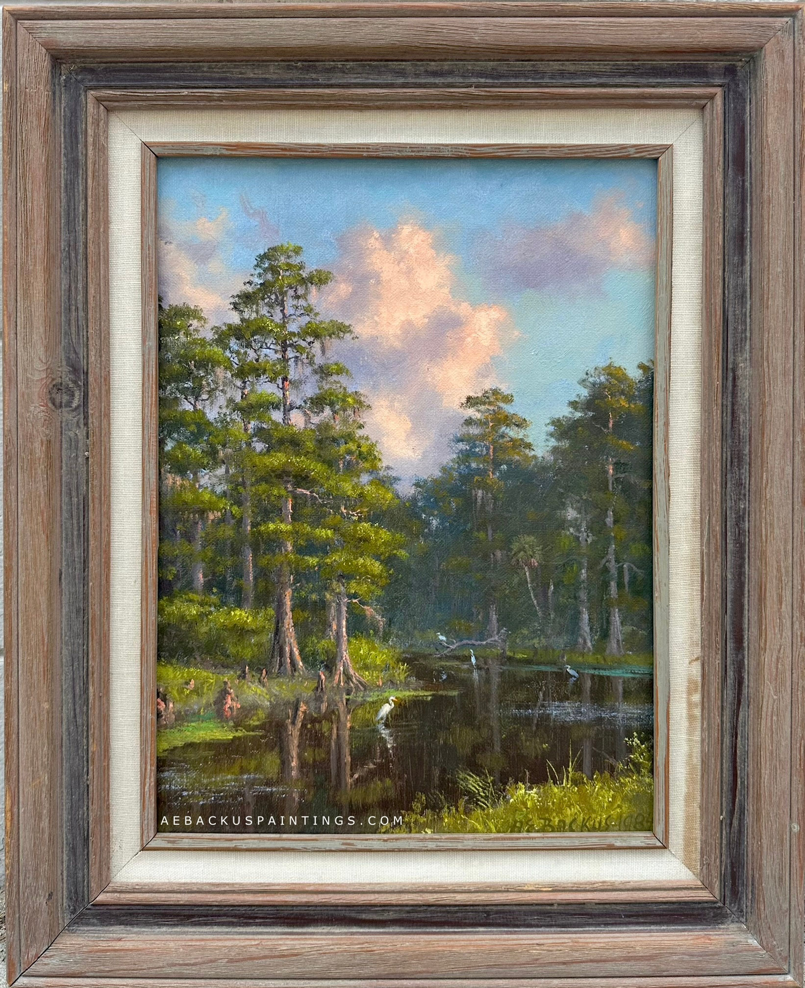 "Beyond the Cypress" by A.E. Backus - 12x16" on Canvas