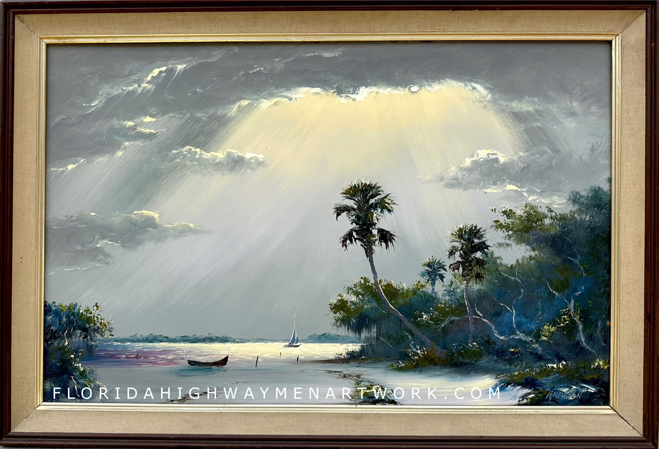 "God Sky Lagoon" by Harold Newton - 22x34" Masonite