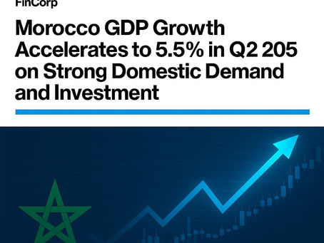 Morocco: GDP Growth Accelerates to 5.5% in Q2 2025