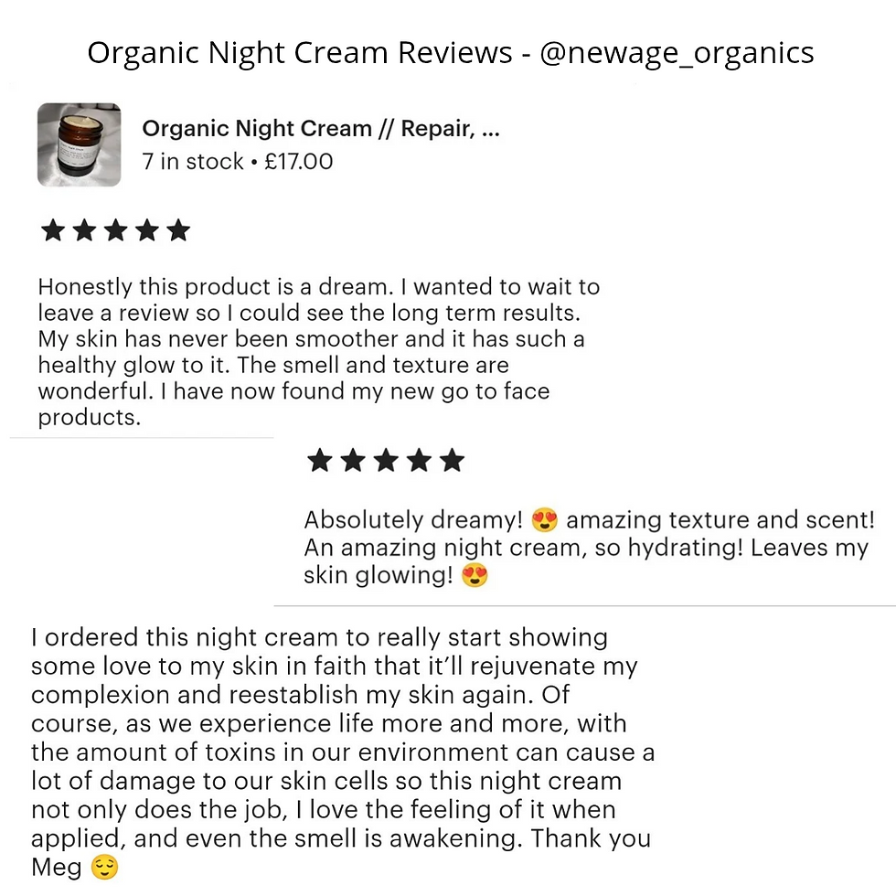 Thumbnail: Organic Night Cream // Replenishing, Restorative, Nourishing