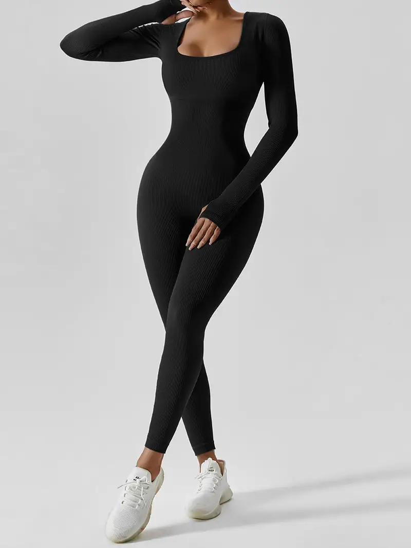 Long sleeves Square neck
