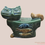 Thumbnail: Cat Porcelain Square Face Daddy Decor 1045