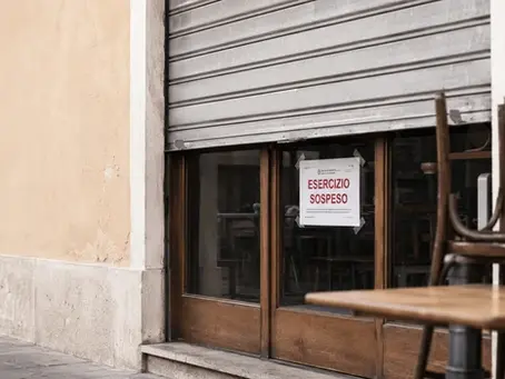 Crisi Ho.Re.Ca.: +144% di serrande chiuse per scontrini non fatti