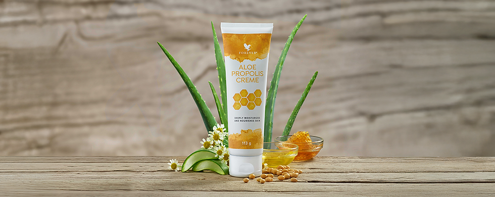 Aloe Propolis Creme fra Forever Living med aloe vera, honning og naturlige ingredienser