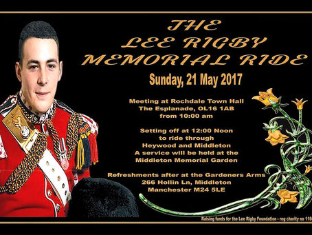 Lee Rigby Memorial Ride 2017 May 21st