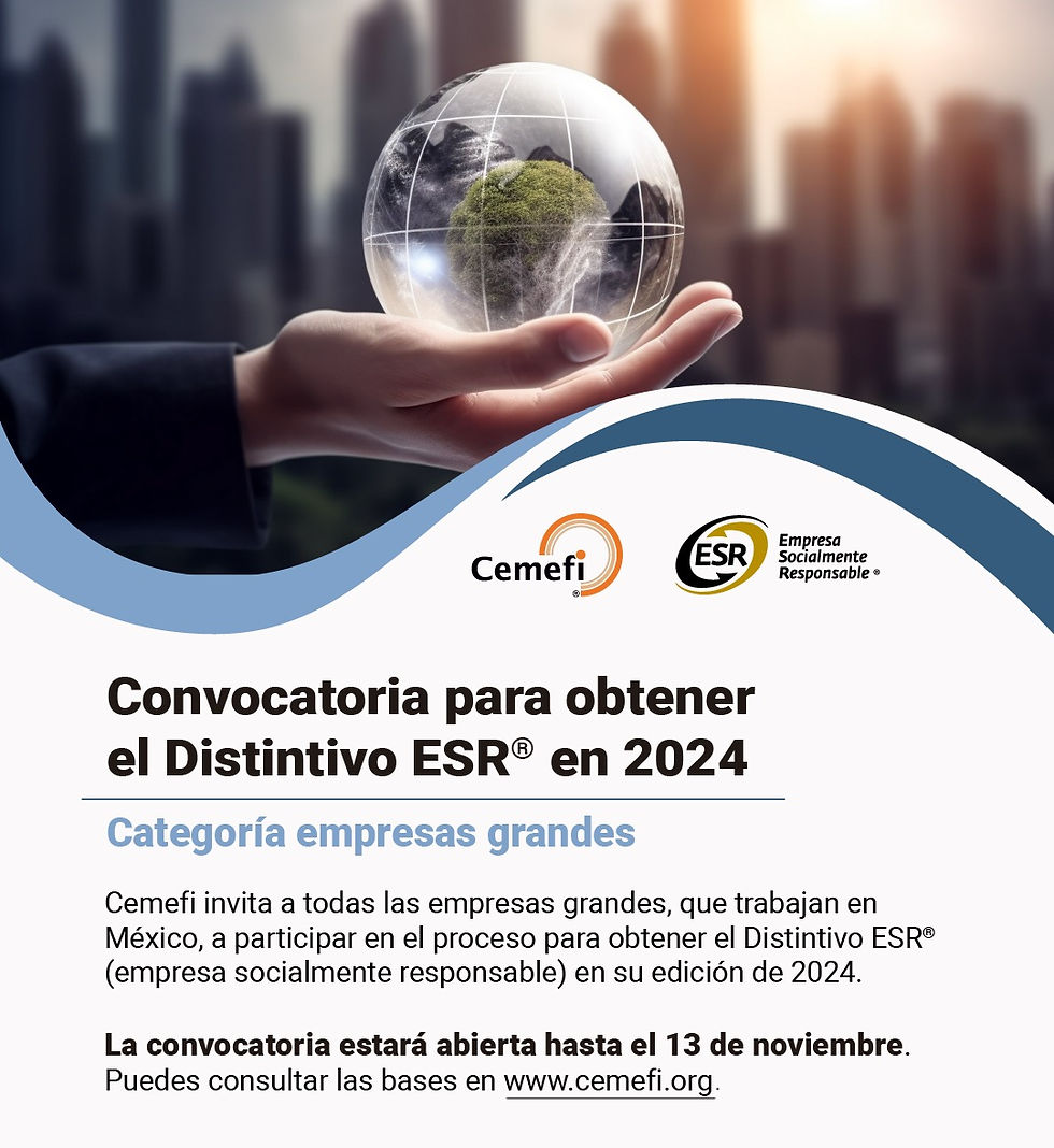 Convocatoria del Distintivo ESR® para empresas grandes