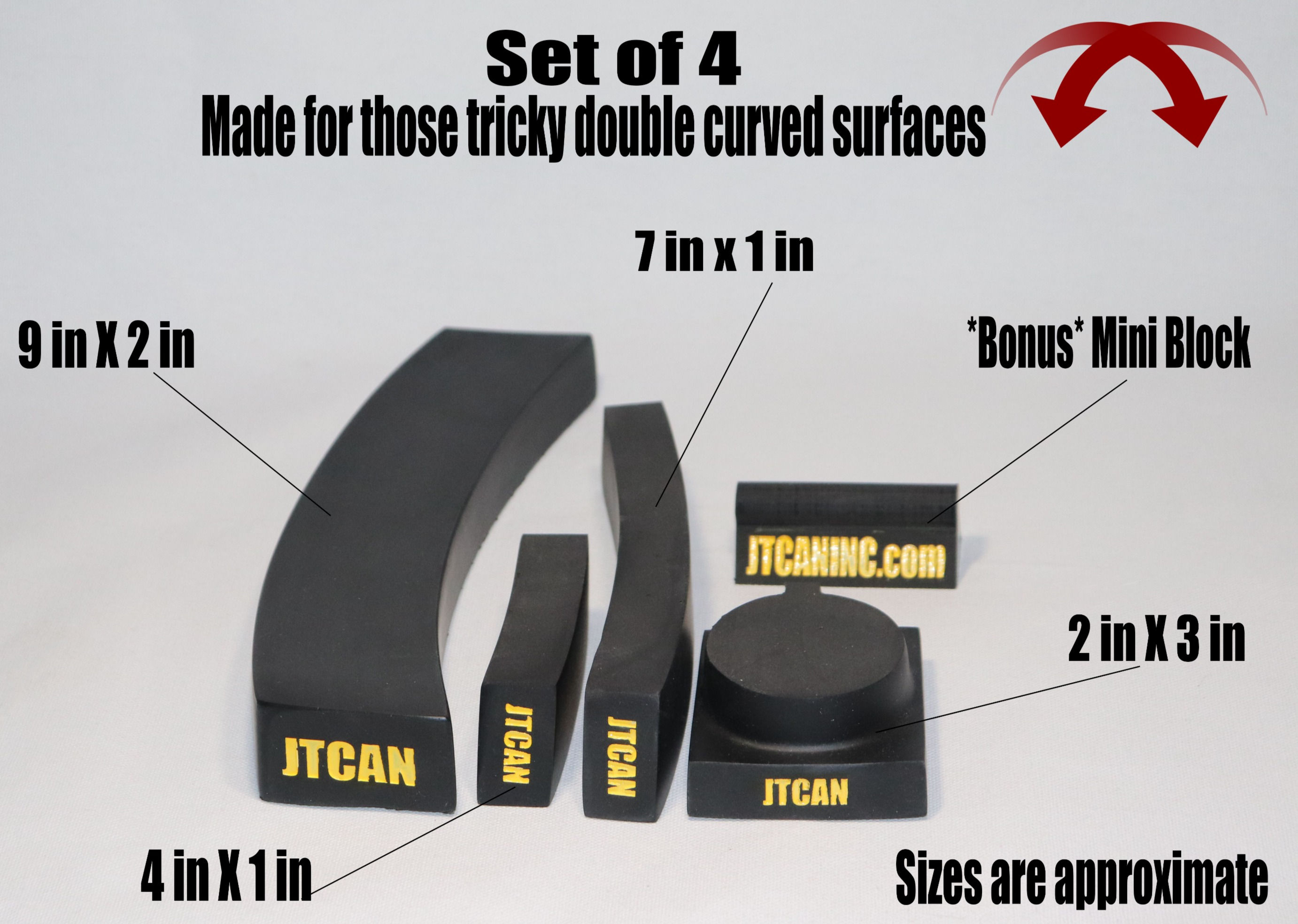 High Performance auto body Flare Blocks, set of 4