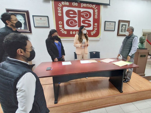 Beca Septién a periodistas y defensores de derechos humanos, firmó convenio con MPI CDMX
