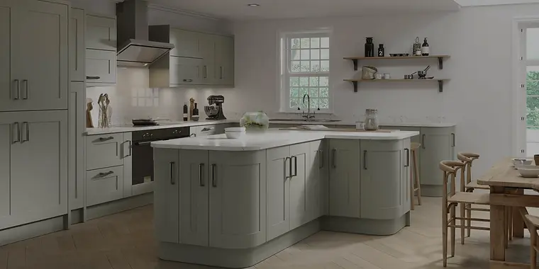 sage kitchen island