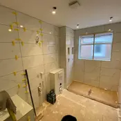 tiling a bathroom