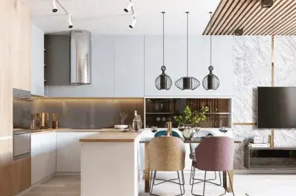 modern white kitchen