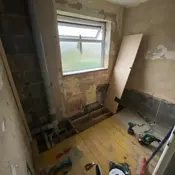 bathroom refurbishment in progress