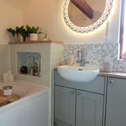 green sage bathroom