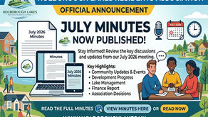 July 2026 Meeting: Key Updates for Residents