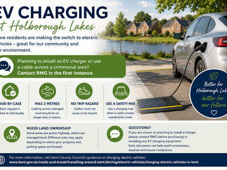 Electric Vehicle (EV) Charging Guidance for Holborough Lakes Residents