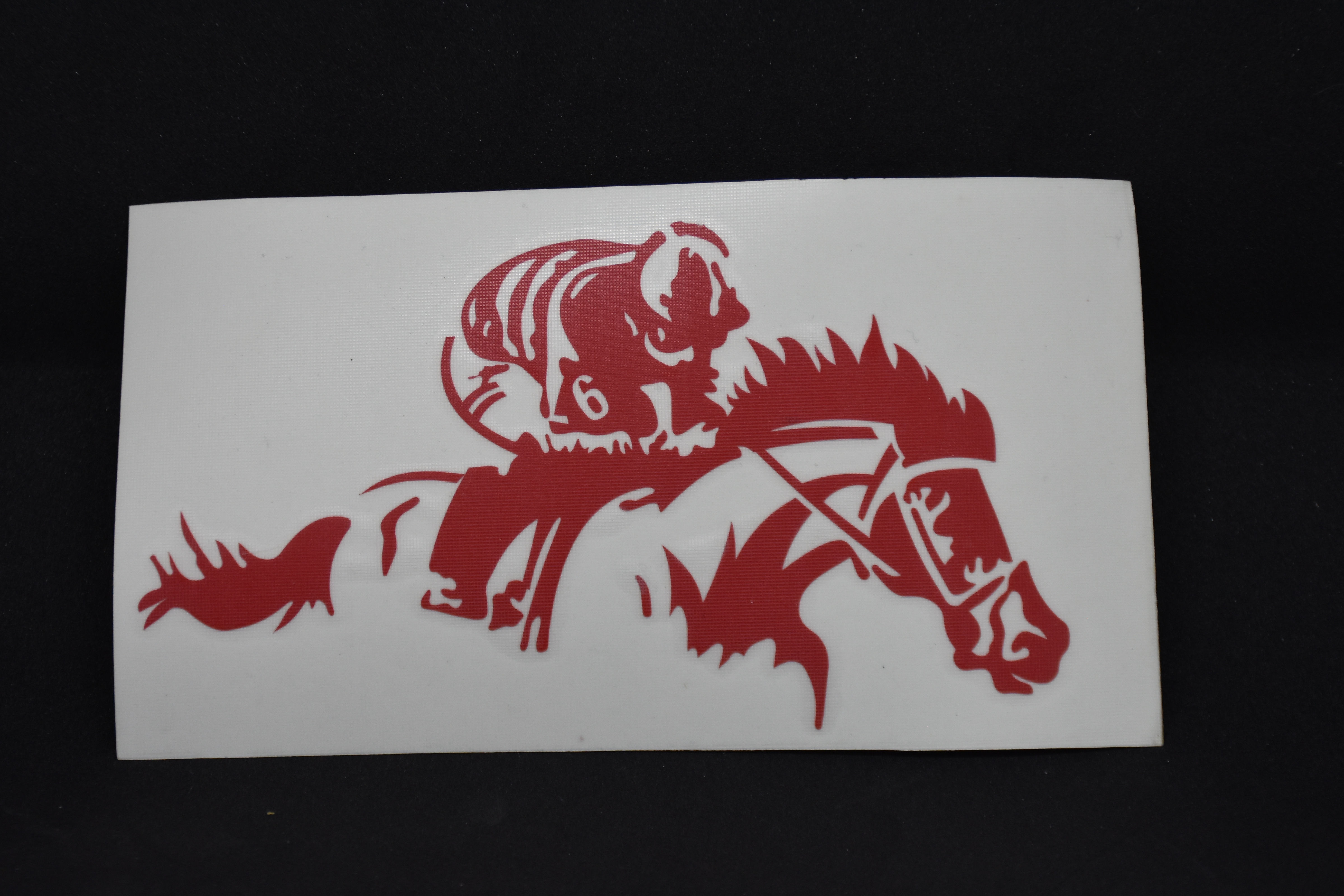 Aufkleber " Rennpferd