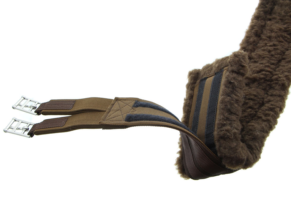 Miniaturbild: Sattelgurte Meralino "Nylon/Fleece"