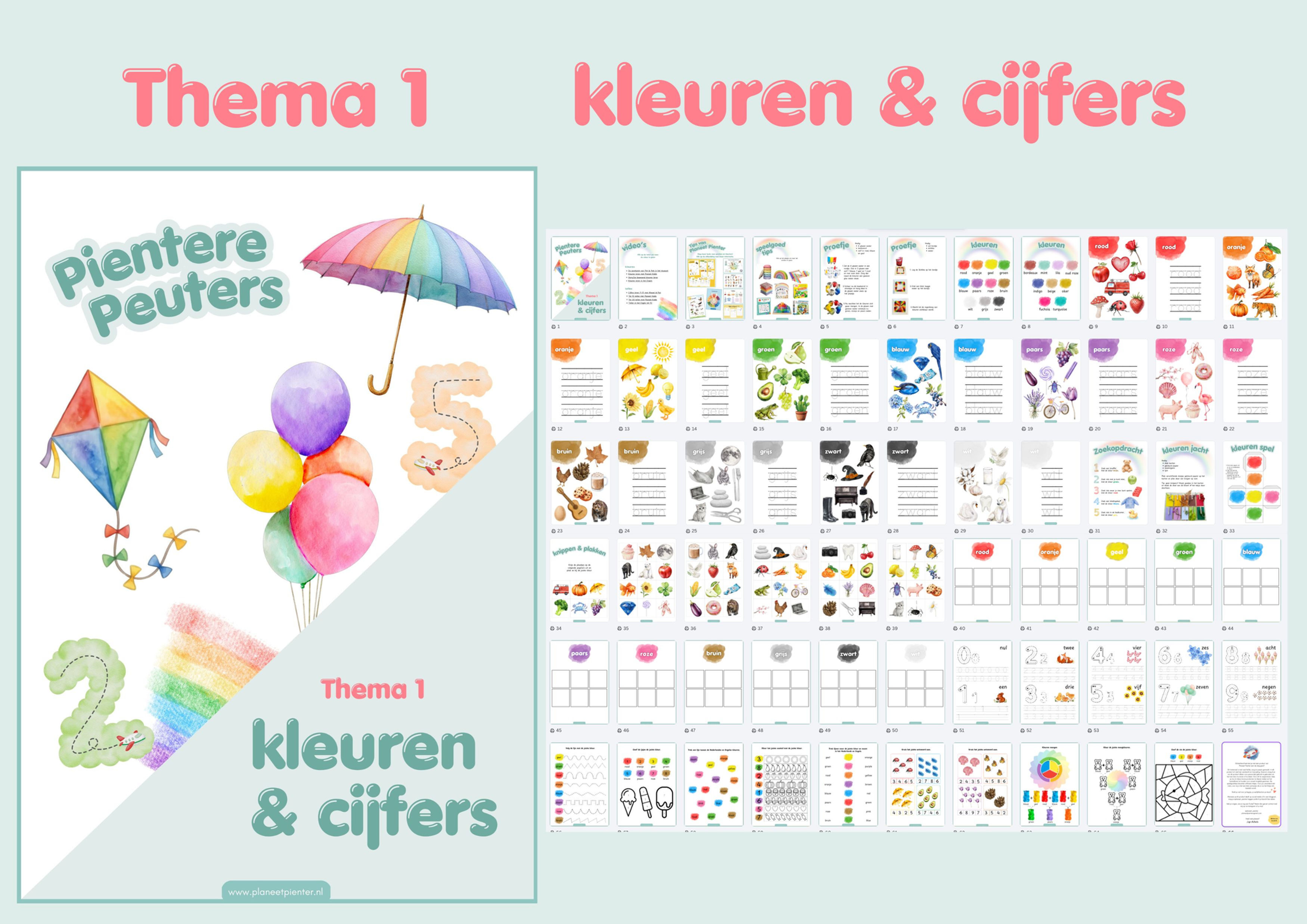 PDF | Peuter Thema 1 Kleuren & cijfers