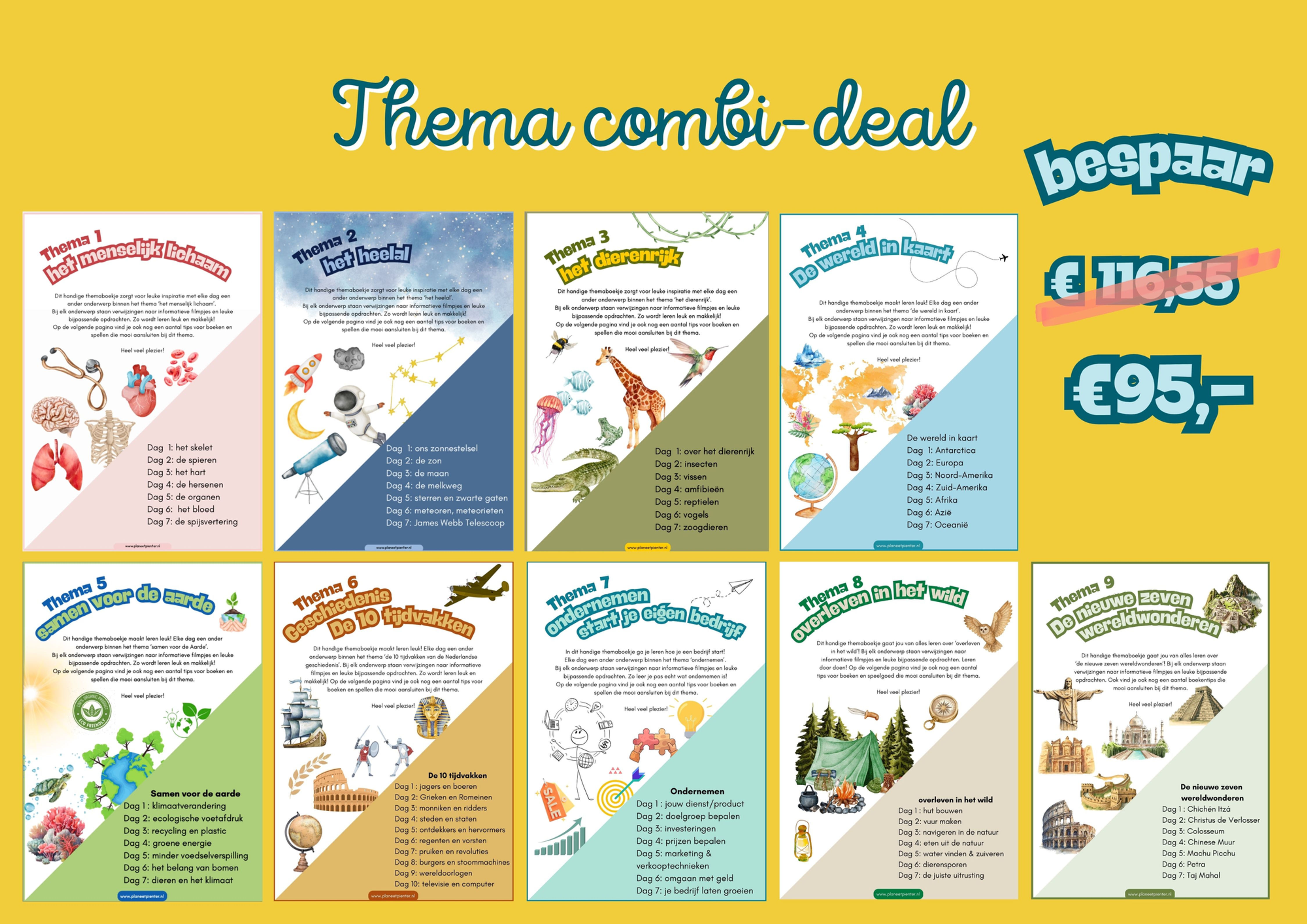 PDF | Thema combi-deal : Alle 9 Themaboekjes