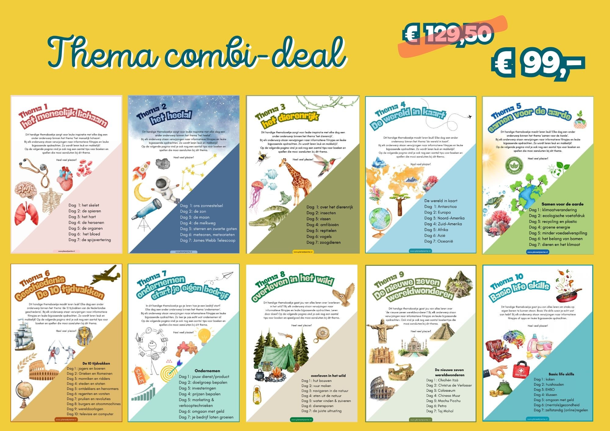 PDF | Thema combi-deal : Alle 10 Themaboekjes