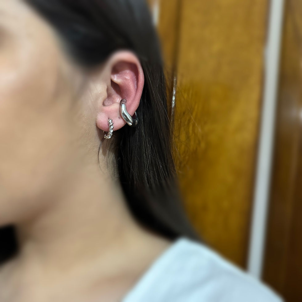 Miniatura: Combo trepador + arito (plateado)