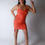 Thumbnail: Forever Rose Couture – Ruched Orange Dress – Size Large – New With Tags!