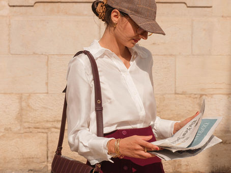 La mini jupe bordeaux