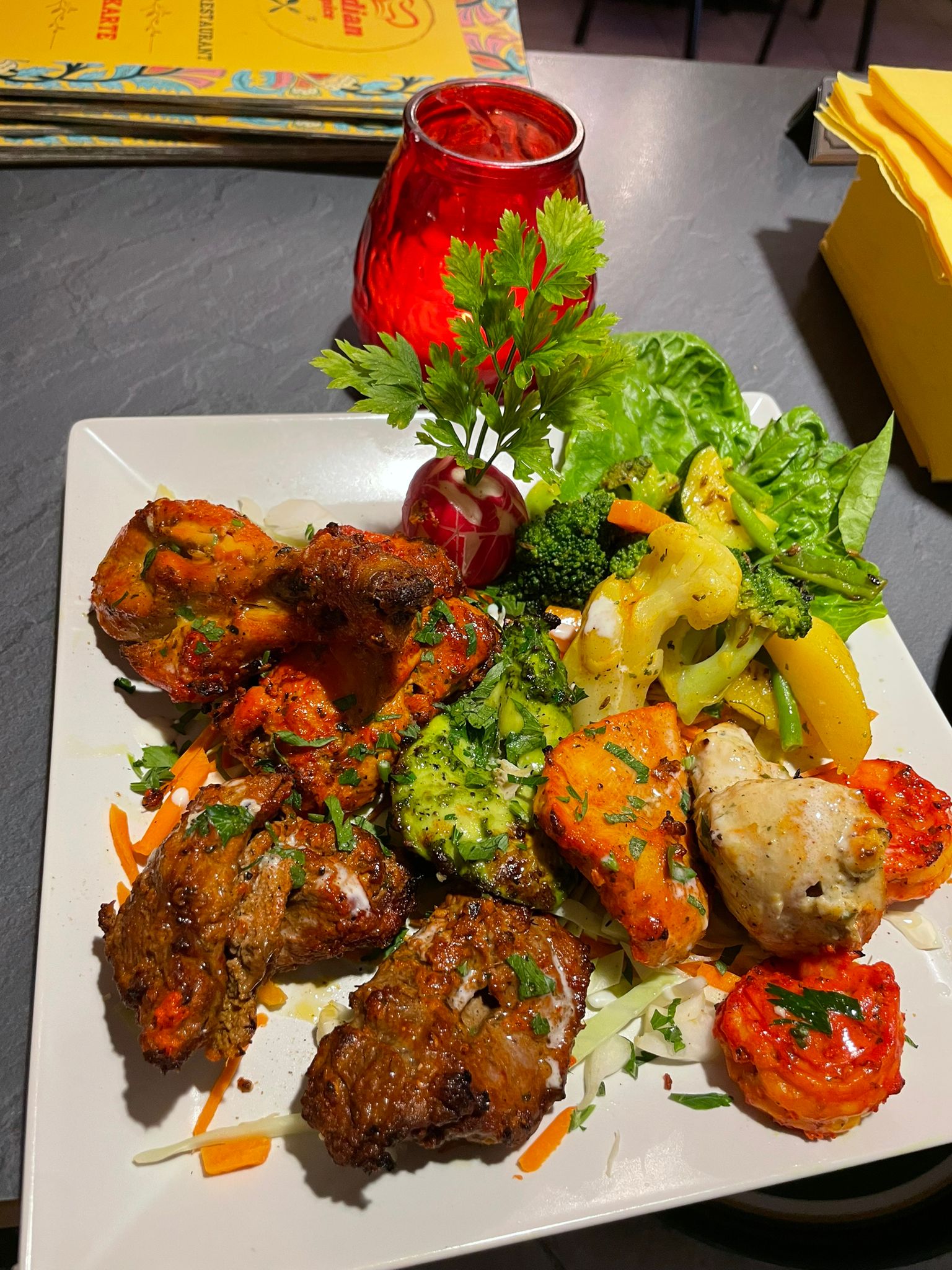 Arranged Food and Objects