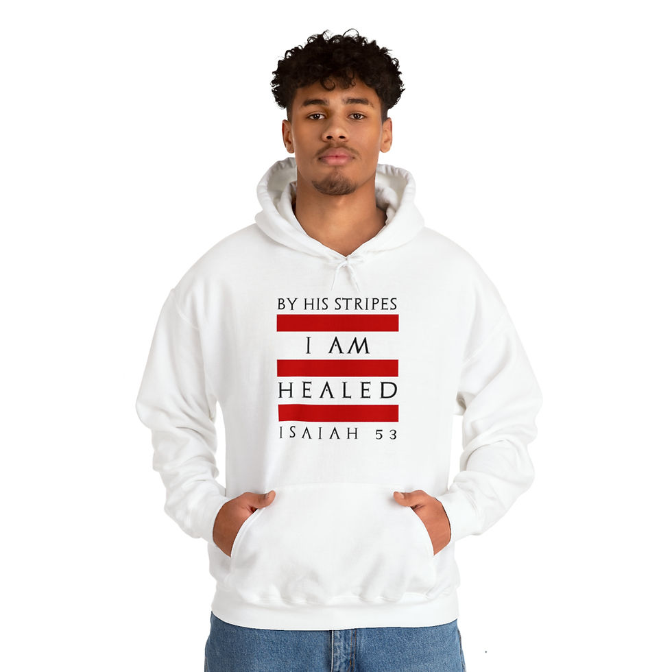 Thumbnail: By His Stripes Unisex Heavy Blend™ Hooded Sweatshirt