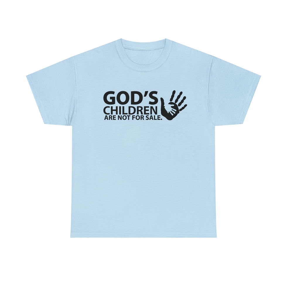 Thumbnail: God's Children are not for SALE Unisex Heavy Cotton Tee