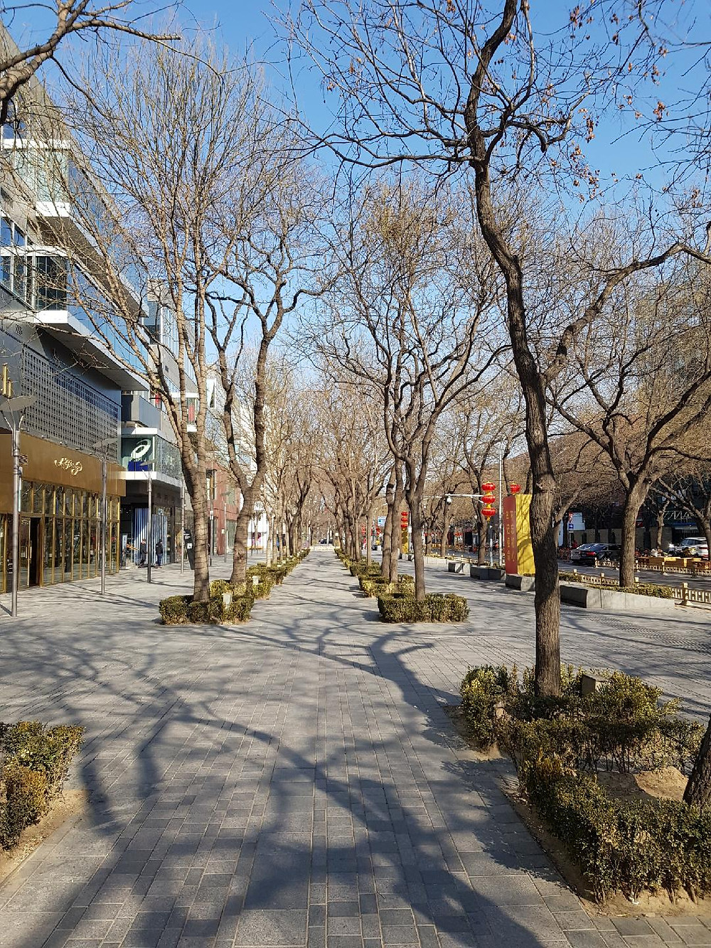 Deserted streets in Beijing