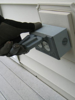 Inspector Tim Thrasher in action inspect using gloves