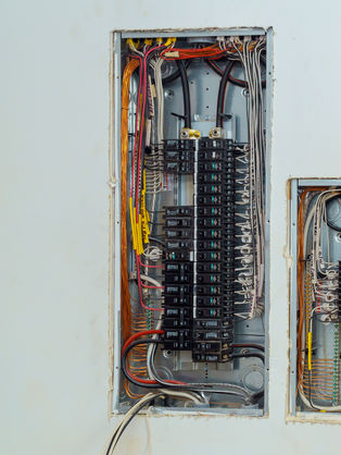 Inspector Christopher inspecting electrical 