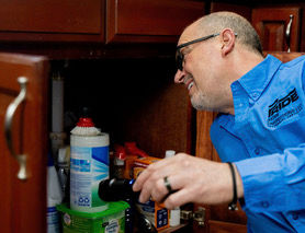 Inspector Joseph's Inspecting under the sink