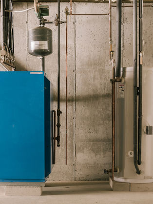 Inspector Christopher inspecting the plumbing