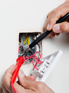 Inspector John Sandolo inspecting outlet 1