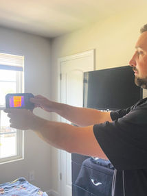 Inspector Christopher Inspecting inside the home 