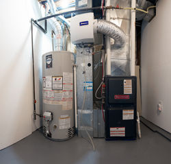 Inspector Joe Inspecting heating equipment