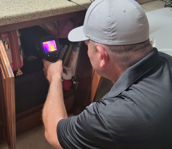 checking for faucet leaks