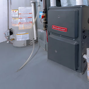 Inspector Justin inspecting heating equipment