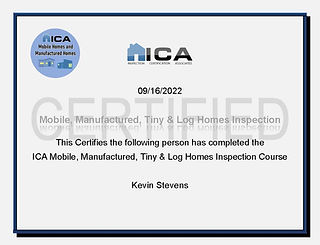Mobile, Manufactured, Tiny, and Log Home Cert- Kevin Stevens 