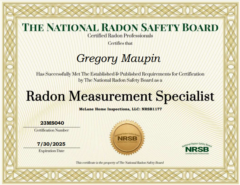 Greg Maupin Certifications