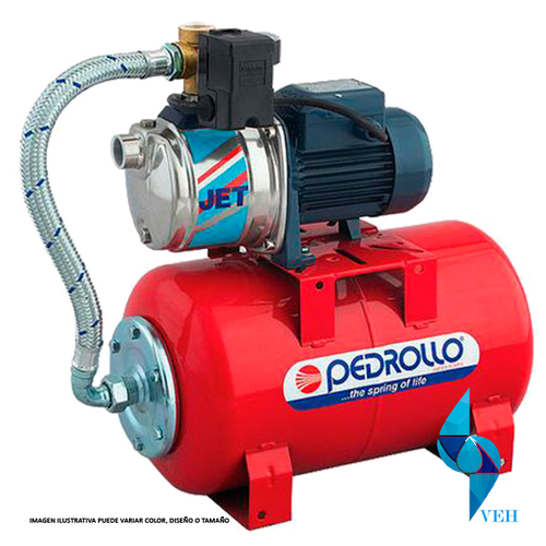HIDRONEUMATICO BOMBA JET ACERO INOXIDABLE PEDROLLO 1.5HP 127V ...