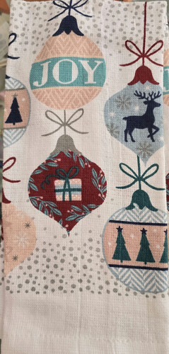 Toalla Colgante Reno Navideño Mud Pie - 26x16.5 Pulgadas - Algodón Y Poliéster - Merry Everything