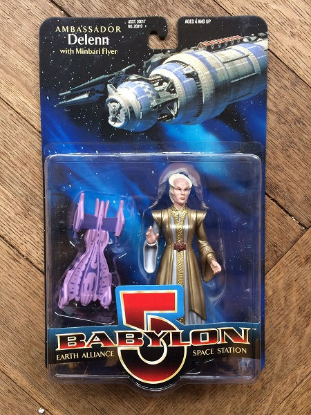 BABYLON 5 : AMBASSADOR DELENN VARIANT 6" ACTION FIGURE, WB Toy, 1997, MOC