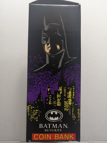 Thumbnail: BATMAN RETURNS COIN BANK vinyl figure, Noteworthy 1991, MIB, Michael Keaton