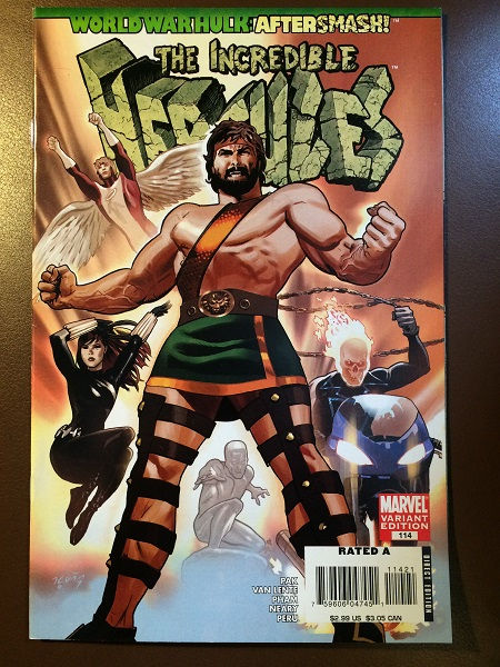 INCREDIBLE HERCULES # 114, variant cover, NM